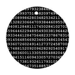 Pi Circle Diameter Circumference Ratio Radius Ornament (round)