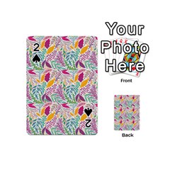 Leaves Colorful Leaves Seamless Design Leaf Playing Cards 54 Designs (mini) by Ravend