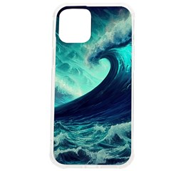 Ai Generated Waves Ocean Sea Tsunami Nautical Fantasy Iphone 12 Pro Max Tpu Uv Print Case by Ravend