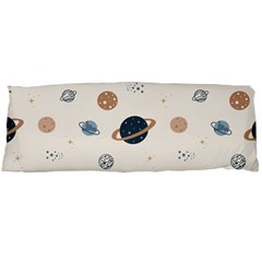 Space Planets Art Pattern Design Wallpaper Body Pillow Case (dakimakura) by Ravend