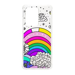 Rainbow Fun Cute Minimal Doodle Drawing Art Samsung Galaxy S20 Ultra 6 9 Inch Tpu Uv Case by Ravend