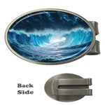 Thunderstorm Storm Tsunami Waves Ocean Sea Money Clips (Oval) 