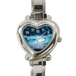 Thunderstorm Storm Tsunami Waves Ocean Sea Heart Italian Charm Watch