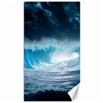 Thunderstorm Storm Tsunami Waves Ocean Sea Canvas 40  x 72 