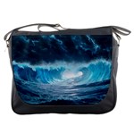 Thunderstorm Storm Tsunami Waves Ocean Sea Messenger Bag