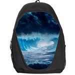 Thunderstorm Storm Tsunami Waves Ocean Sea Backpack Bag