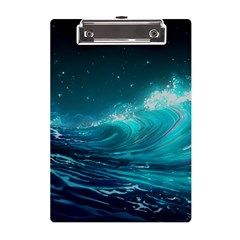 Tsunami Waves Ocean Sea Nautical Nature Water A5 Acrylic Clipboard