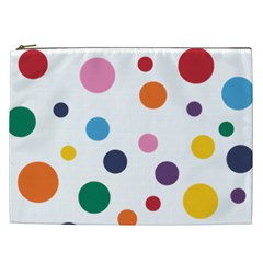 Polka Dot Cosmetic Bag (xxl) by 8989