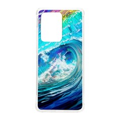 Tsunami Waves Ocean Sea Nautical Nature Water Painting Samsung Galaxy S20 Ultra 6 9 Inch Tpu Uv Case by Ravend
