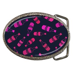 Wine Wine Bottles Background Graphic Belt Buckles