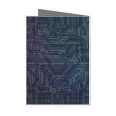 Circuit Board Circuits Mother Board Computer Chip Mini Greeting Cards (pkg Of 8) by Ravend