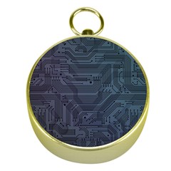 Circuit Board Circuits Mother Board Computer Chip Gold Compasses by Ravend