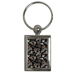 Background Pattern Graphic Beautiful Wallpaper Key Chain (rectangle)