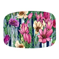 Big And Bright Watercolor Flowers Mini Square Pill Box by GardenOfOphir