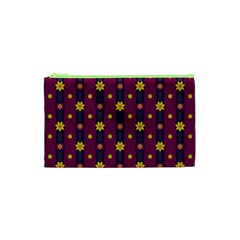 Purple Background Graphic Decor Backdrop Design Art Cosmetic Bag (xs) by Ravend