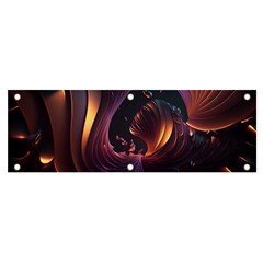 Ai Generated Swirls Space Design Fractal Light 3d Art Pattern Banner And Sign 6  X 2 