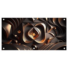 Ai Generated Swirls Space Design Fractal Light 3d Pattern Banner And Sign 4  X 2 