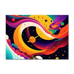 Ai Generated Moon Art Design Graphic Shape Sticker A4 (10 Pack) by Ravend