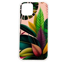 Ai Generated Tropical Leaves Foliage Wallpaper Iphone 12 Pro Max Tpu Uv Print Case