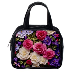 Ai Generated Roses Flowers Petals Bouquet Wedding Classic Handbag (one Side) by Ravend