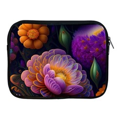Ai Generated Flowers Plants Petals Buds Apple Ipad 2/3/4 Zipper Cases by Ravend