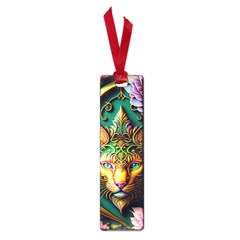 Ai Generated Paisley Pattern Feline Floral Small Book Marks