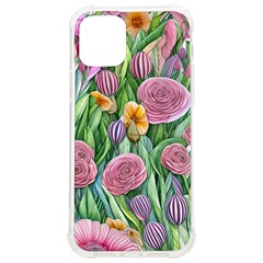 Delicate And Dazzling Watercolor Flowers Iphone 12/12 Pro Tpu Uv Print Case by GardenOfOphir