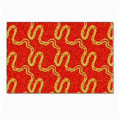 Background Ornamental Pattern Abstract Seamless Postcards 5  X 7  (pkg Of 10) by Ravend