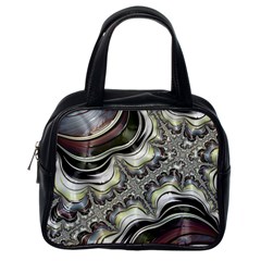 Fractal Background Pattern Texture Abstract Design Art Classic Handbag (one Side)