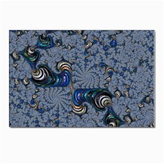 Fractal Background Pattern Texture Abstract Design Pattern Postcard 4 x 6  (pkg Of 10) by Ravend