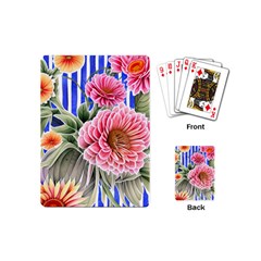 Choice Watercolor Flowers Playing Cards Single Design (mini) by GardenOfOphir