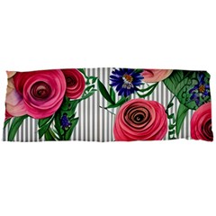 Cheerful Watercolor Flowers Body Pillow Case Dakimakura (two Sides) by GardenOfOphir