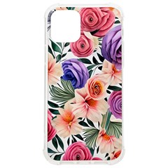 Country-chic Watercolor Flowers Iphone 12/12 Pro Tpu Uv Print Case by GardenOfOphir