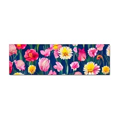 Botanical Flowers Pattern Sticker (bumper)