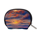 Serene Sunset Over Beach Accessory Pouch (Small) Back