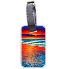 Golden Sunsets And Crisp Air Luggage Tag (two Sides) by GardenOfOphir