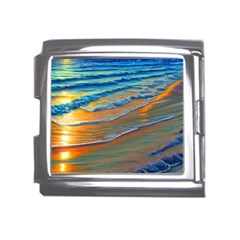 Modern Sunset Over The Ocean Mega Link Italian Charm (18mm) by GardenOfOphir