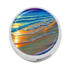 Modern Sunset Over The Ocean 4-port Usb Hub (one Side) by GardenOfOphir