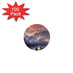 Dusty Sunset 1  Mini Magnets (100 Pack)  by GardenOfOphir