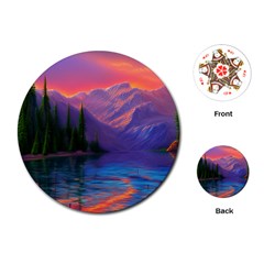 Magnificent Sunset Playing Cards Single Design (round) by GardenOfOphir