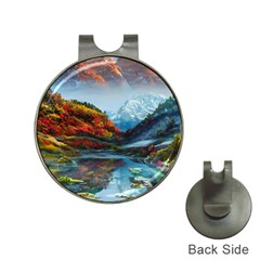 Breathtaking Landscape Scene Hat Clips With Golf Markers by GardenOfOphir