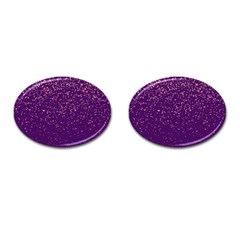 Purple Glittery Backdrop Scrapbooking Sparkle Cufflinks (oval)