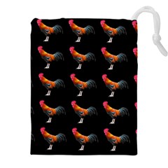 Background Pattern Chicken Fowl Cockerel Livestock Drawstring Pouch (4xl)