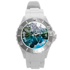 Lake Round Plastic Sport Watch (l) by artworkshop