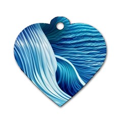 Summertime On The Sea Dog Tag Heart (one Side) by GardenOfOphir