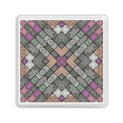 Mandala Decoration Floral Flower Indian Design Memory Card Reader (square)