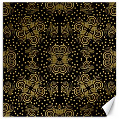 Pattern Seamless Gold 3d Abstraction Ornate Canvas 12  X 12  by Ravend