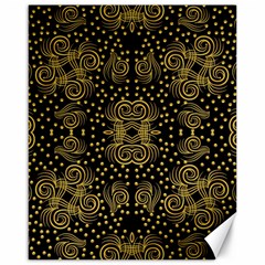 Pattern Seamless Gold 3d Abstraction Ornate Canvas 16  X 20  by Ravend