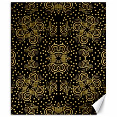 Pattern Seamless Gold 3d Abstraction Ornate Canvas 20  X 24  by Ravend