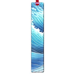 Simple Summer Wave Pattern Large Book Marks by GardenOfOphir